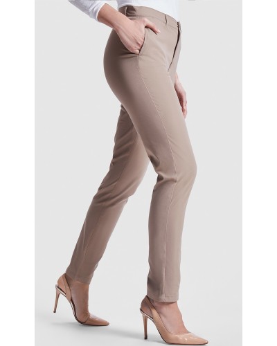 Pantalón Mujer. 70% pol. / 30% elas. 200 g/m²