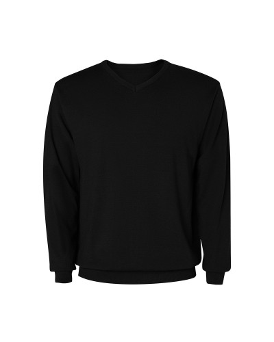 Jersey hombre Cuello Pico. 50% viscosa / 28% poliéster / 22% poliamida