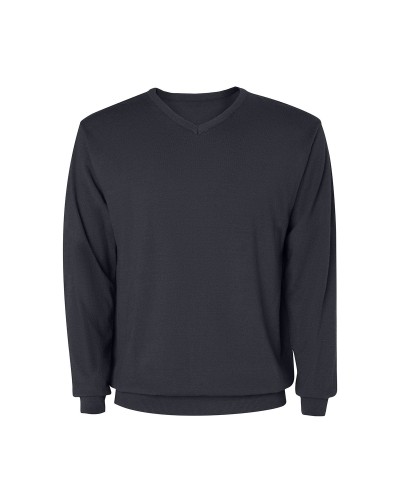 Jersey hombre Cuello Pico. 50% viscosa / 28% poliéster / 22% poliamida