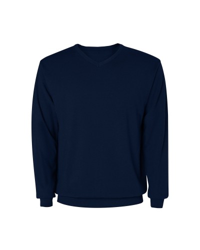 Jersey hombre Cuello Pico. 50% viscosa / 28% poliéster / 22% poliamida