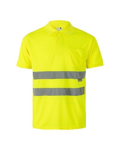 Polo Alta Visbilidad un bolsillo. 100% Poliéster