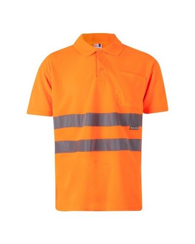Polo Alta Visbilidad un bolsillo. 100% Poliéster