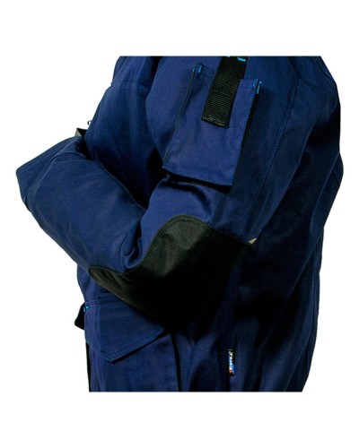Cazadora Elástica Azul Marino/Negro