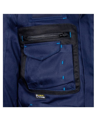 Cazadora Elástica Azul Marino/Negro