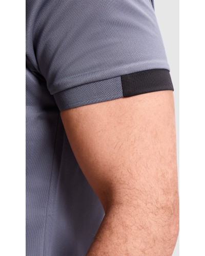 Polo Hombre 100% poliéster piqué, 160 g/m².