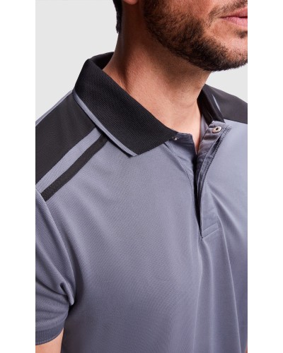 Polo Hombre 100% poliéster piqué, 160 g/m².