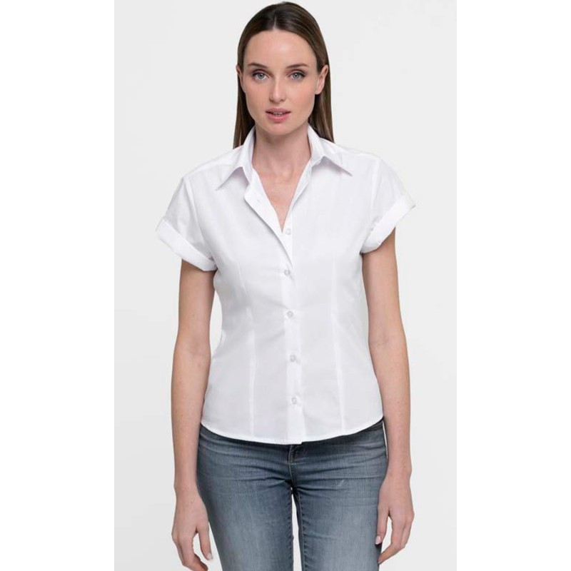 Blusa Entallada Manga Corta