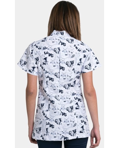 Casaca Estampada Estilo Japonesa 100% Microfibra