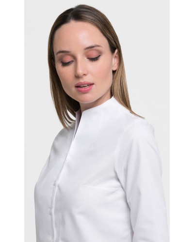 Blusa Cuello Chimenea Manga Francesa . 65% Pol. - 35 Alg.