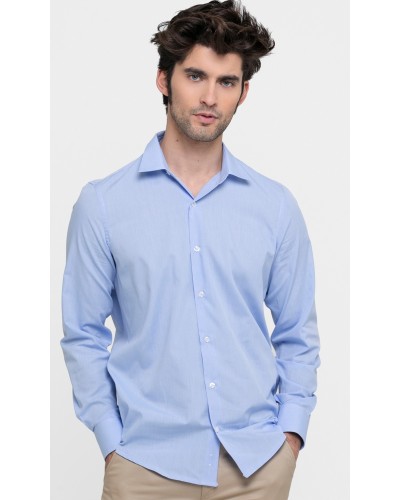 Camisa de Hombre. Fil a Fil 60% Algodón / 40% Poliéster