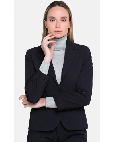 Blazer de Mujer Cuello Solapa Negro