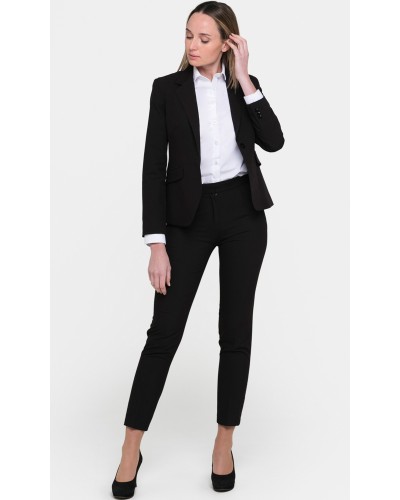 Blazer de Mujer Cuello Solapa Negro