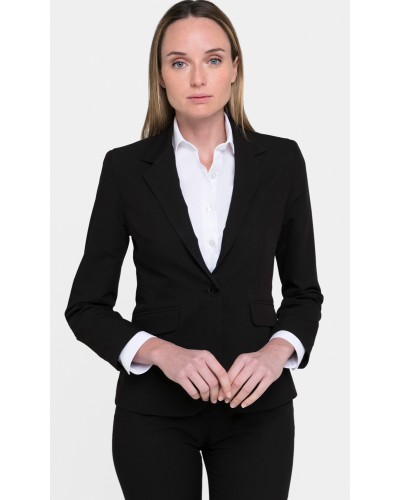 Blazer de Mujer Cuello Solapa Negro