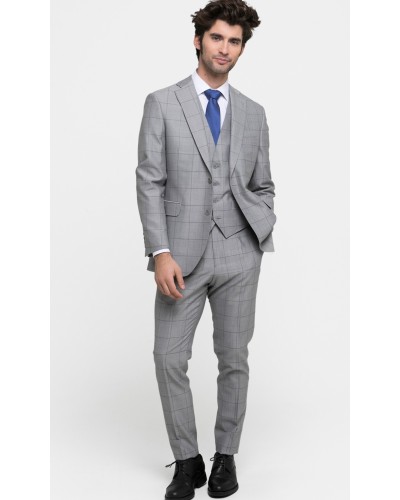 Pantalón Slim Fit 55% Poliéster - 45% Lana