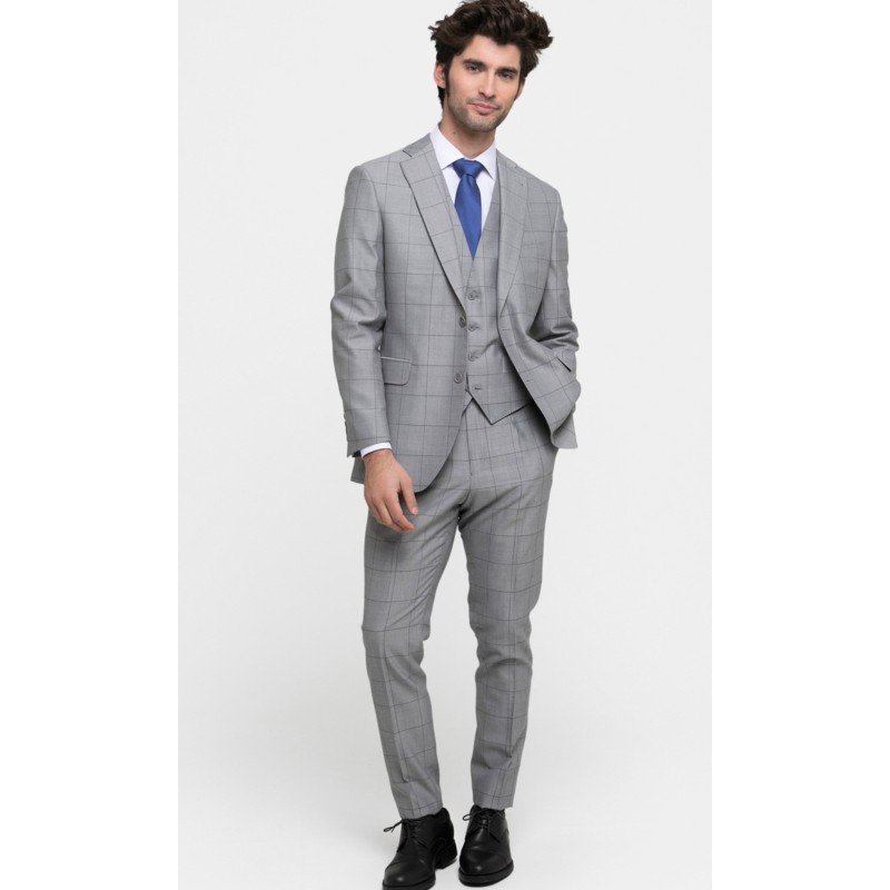 Pantalón Slim Fit 55% Poliéster - 45% Lana