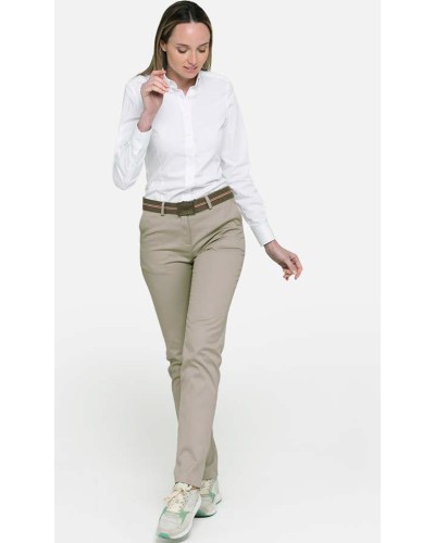 Pantalón de Mujer estilo Chino 62% Algodón - 35% Poliéster - 3% Elastano