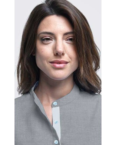 Casaca Cuello Mao Tejido Fresco. 70% Algodón - 30% Poliéster