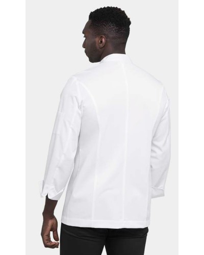 Chaqueta Cocina Cuello Mao . 65% Poliéster - 35% Algodón
