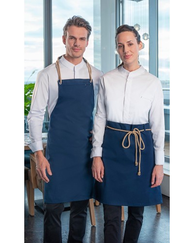 Delantal Bib Apron New-Nature, Azul Acero