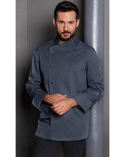 Chaqueta Chef 65% Pol-35% Alg. 215g/m2 Antracita