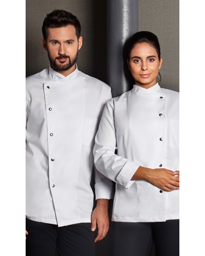 Chaqueta Chef Mujer. 65% Pol-35% Alg 215g/m2 Antracita