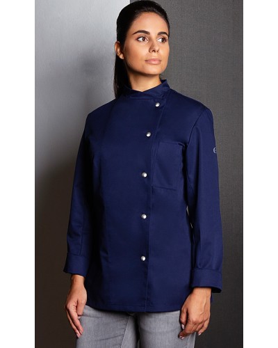 Chaqueta Chef Mujer. 65% Pol-35% Alg 215g/m2 Antracita