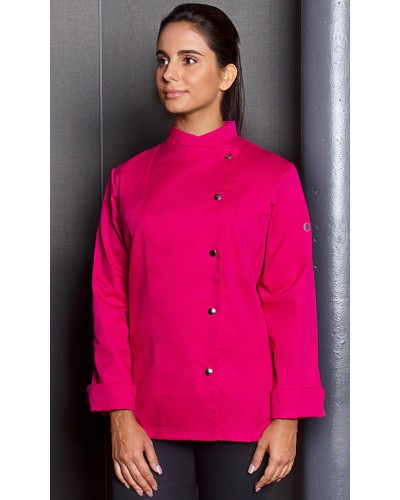 Chaqueta Chef Mujer. 65% Pol-35% Alg 215g/m2 Antracita