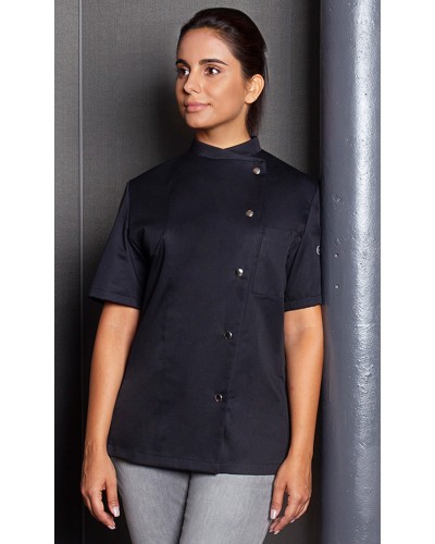 Chaqueta Chef Mujer. 65% Pol- 5% Algn. 215g/m2 Marrón Claro