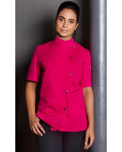 Chaqueta Chef Mujer. 65% Pol- 5% Algn. 215g/m2 Marrón Claro