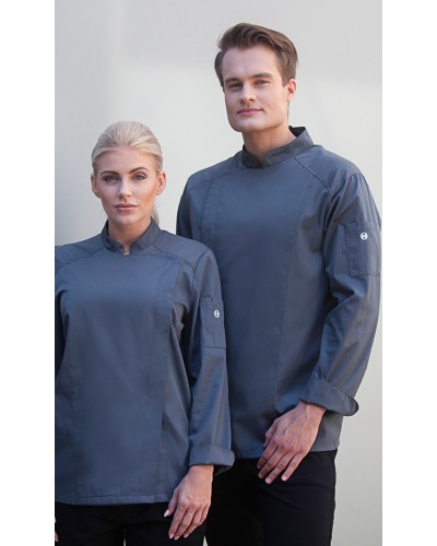 Chaqueta Chef . 50% Pol-50% Alg.150g/m2 Negro