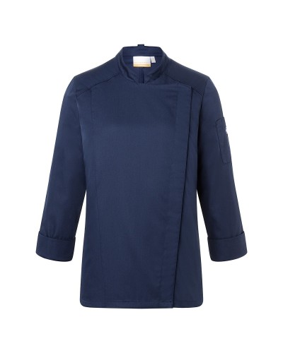 Chaqueta Chef Mujer. 50% Pol-50% Alg.150g/m2 Negro