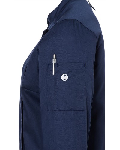 Chaqueta Chef Mujer. 50% Pol-50% Alg.150g/m2 Negro