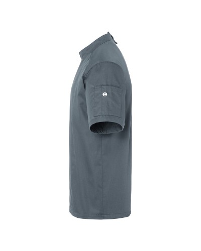 Chaqueta Chef Hombre M/C. 50% Pol-50% Alg.150g/m2 Negro