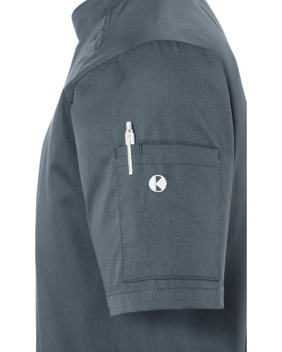 Chaqueta Chef Hombre M/C. 50% Pol-50% Alg.150g/m2 Negro