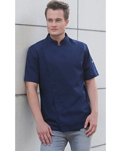 Chaqueta Chef Hombre M/C. 50% Pol-50% Alg.150g/m2 Negro
