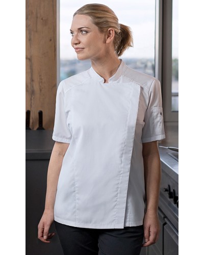 Chaqueta de Chef para Mujer. 50% Poliéster - 50% Algodón. 150g/m2