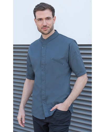 Chaqueta Chef M/C T. Moderno. 50% Pol-50% Alg.150g/m2 Antracita