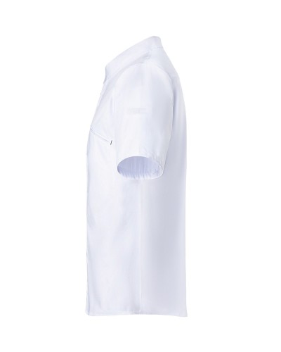 Chaqueta Chef M/C  T Moderno. 50% Pol-50% Alg.150g/m2 Blanco