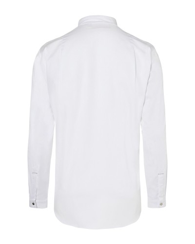 Camisa chef N. Identidad. 50% Pol-50% Alg.150g/m2 Blanco