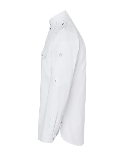 Camisa chef N. Identidad. 50% Pol-50% Alg.150g/m2 Blanco