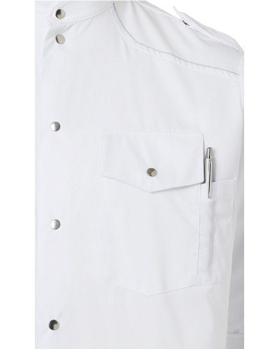 Camisa chef N. Identidad. 50% Pol-50% Alg.150g/m2 Blanco