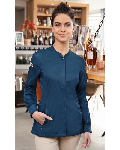 Chaq Chef Mujer Green-Generation, 72%pol.cert GRS 28% alg. Azul Acero