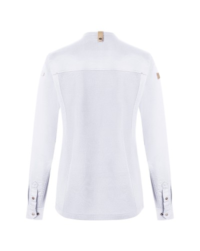 Chaqueta Chef de Mujer Green-Generation, material sostenible, 72% pol. reciclado certif. GRS -28% alg.