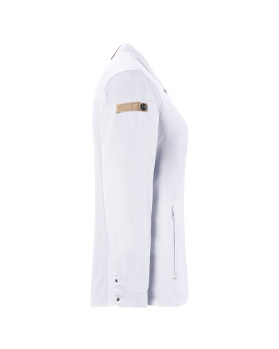 Chaqueta Chef de Mujer Green-Generation, material sostenible, 72% pol. reciclado certif. GRS -28% alg.