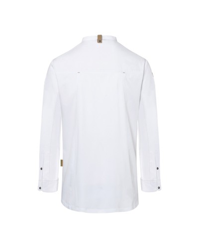 Chaqueta Chef Green-Generation, material sostenible, 72% pol. reciclado certif. GRS -28% alg.