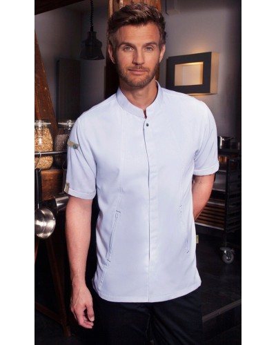 Chaqueta Chef Green-Generation, material sostenible, 72% pol. reciclado certif. GRS -28% alg.