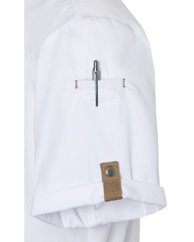Chaqueta Chef Green-Generation, material sostenible, 72% pol. reciclado certif. GRS -28% alg.
