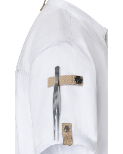 Chaqueta Chef Green-Generation, material sostenible, 72% pol. reciclado certif. GRS -28% alg.