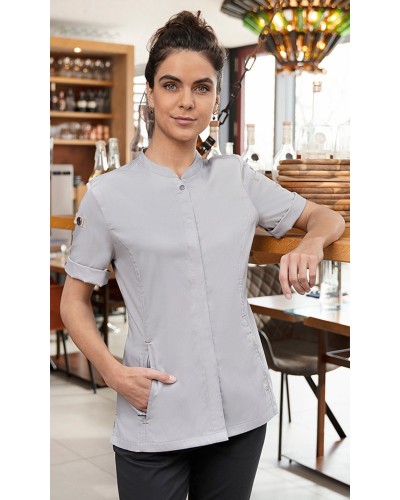 ChaqChef Mujer Green-Generation, 65% pol. certif. GRS -35% alg. Azul acero