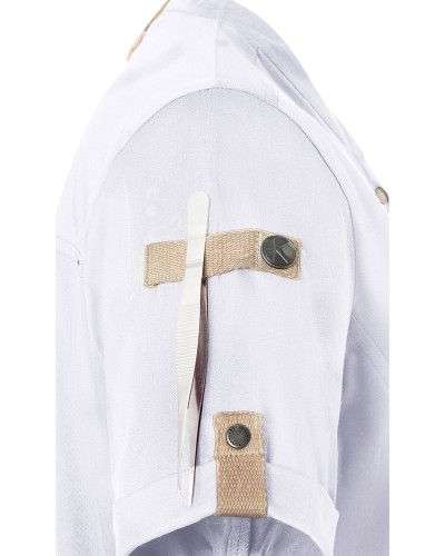 Chaqueta Chef de Mujer Green-Generation, material sostenible, 65% pol. reciclado certif. GRS -35% alg.